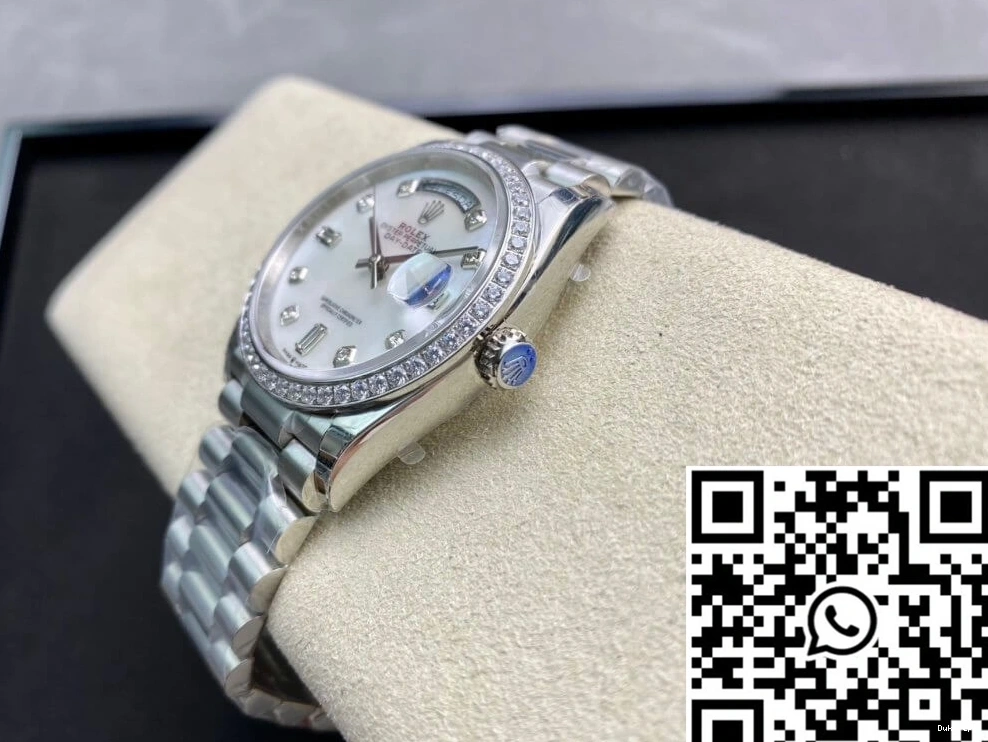 Factory Date Rolex Diamond-set 128396TBR-0005 Day Bezel EW 0318